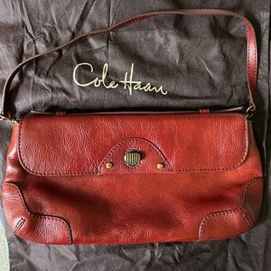 Come Haan deep red leather purse